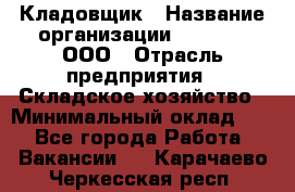 Кладовщик › Название организации ­ O’stin, ООО › Отрасль предприятия ­ Складское хозяйство › Минимальный оклад ­ 1 - Все города Работа » Вакансии   . Карачаево-Черкесская респ.